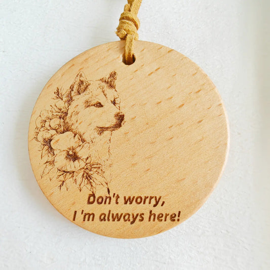 Shiba-Inu-love-personalized-wooden-pendant-uk