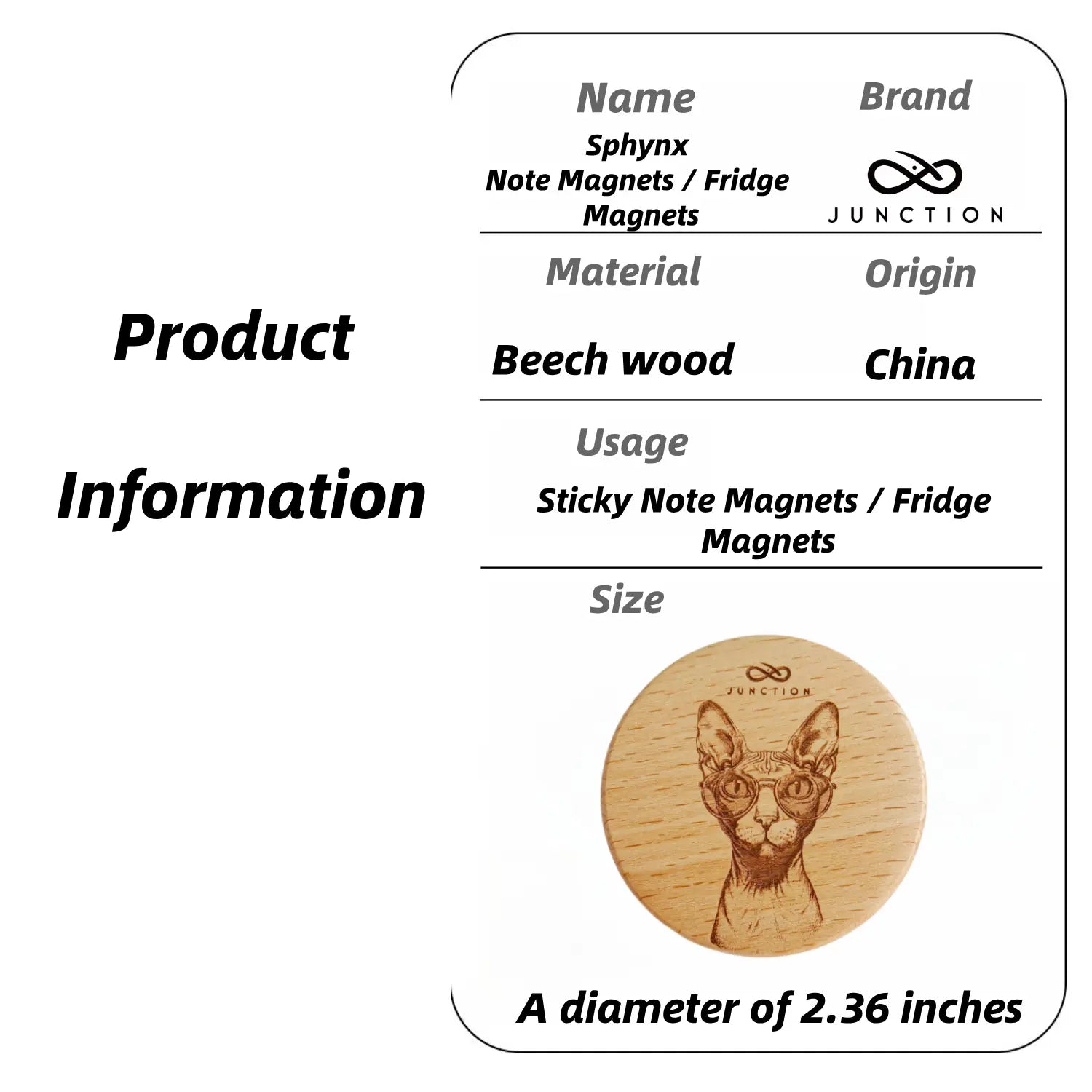 Sphynx-cat-cool-fridge-magnet-note-holder-beechwood-uk