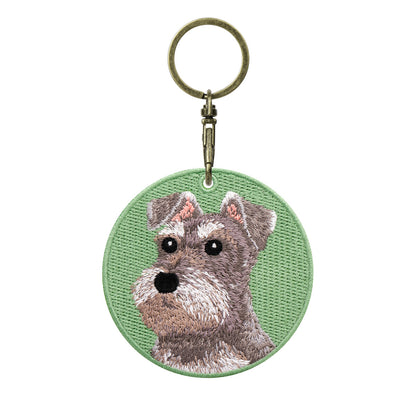 The Best Gifts for Friends Who Own Schnauzer - Backpack Keychain