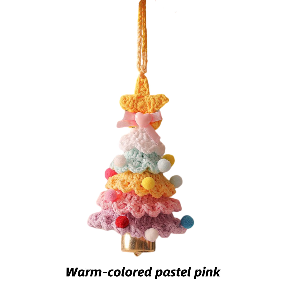 Warm Rainbow Pink Handmade Christmas 2025 New Christmas Decor
