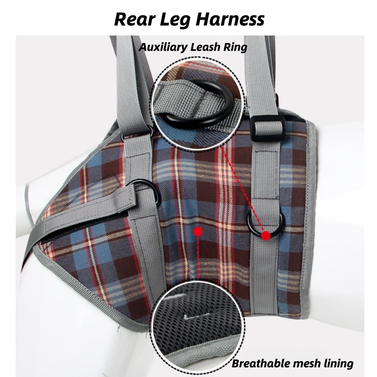  blue best dog harness to support back legs