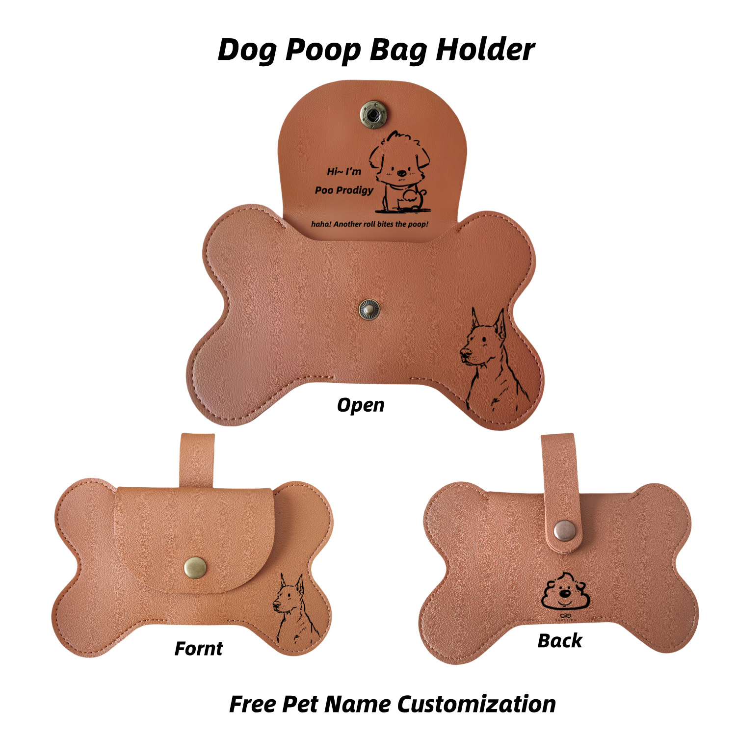 dog poop bag holder cute