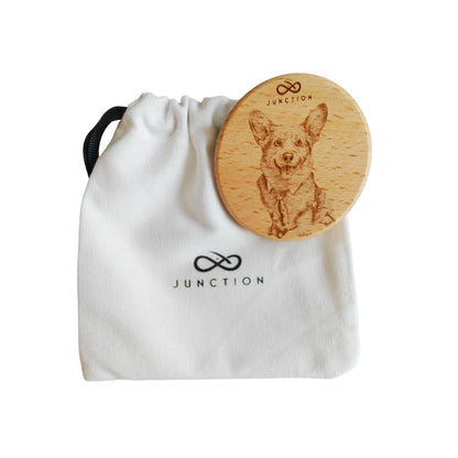 Corgi with Tie & Smile Fridge Magnet