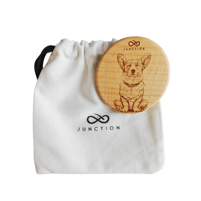 Meditating Corgi Lucky Fridge Magnet