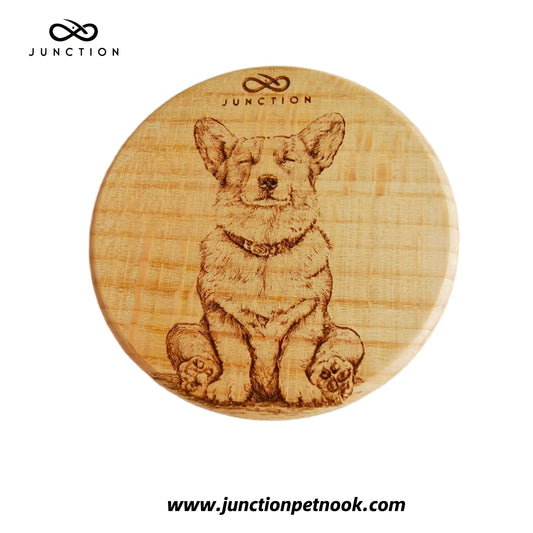 Meditating Corgi Lucky Fridge Magnet