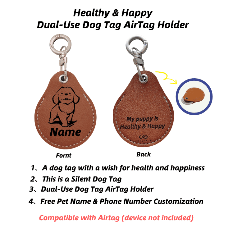 custom Blessing  dog tag airtag holder UK Golden Retriever's gift