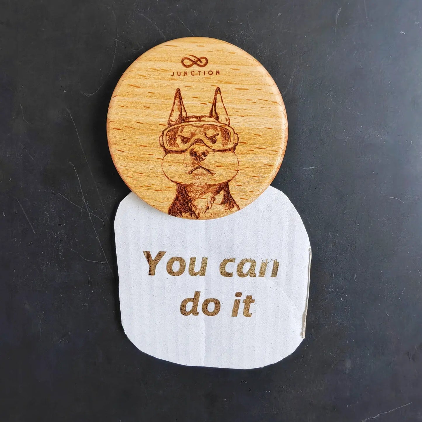 “Holding Breath” Doberman Pinscher Fridge Magnet