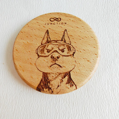 “Holding Breath” Doberman Pinscher Fridge Magnet