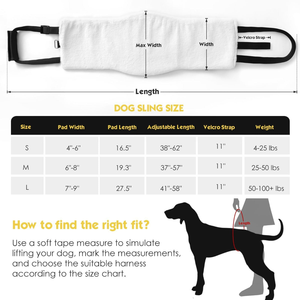 dog support harness front legs