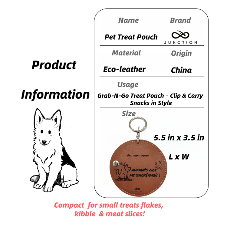 dog treat carrying pouch custom name UK