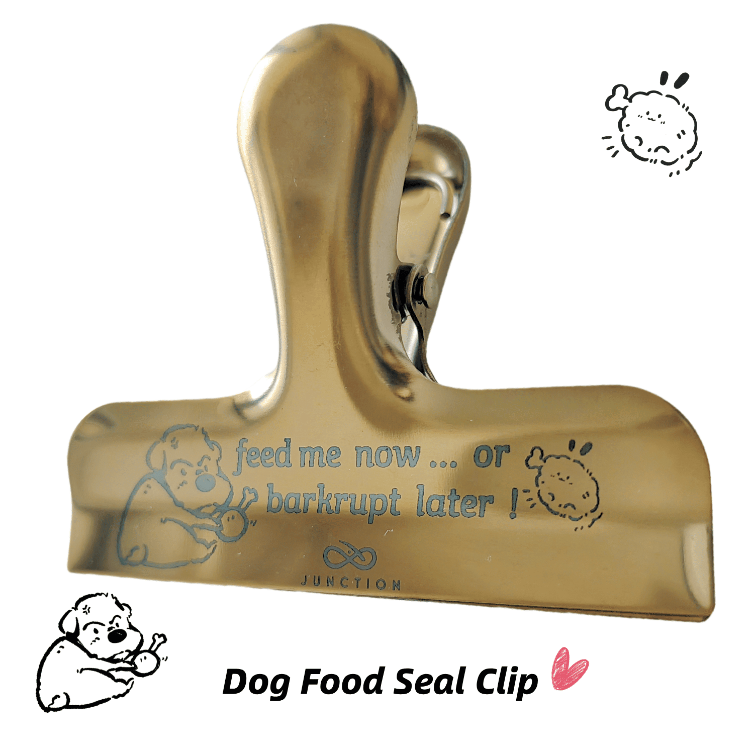 extra large dog food bag clip cute UK