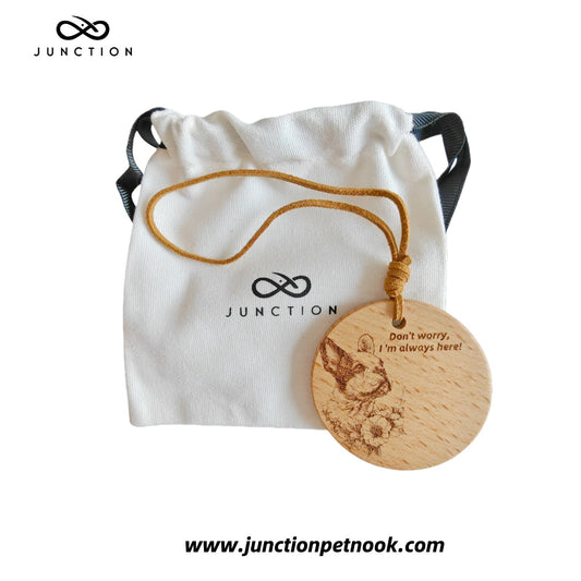 French Bulldog love Companion Energy Wooden Pendant for dog lovers.