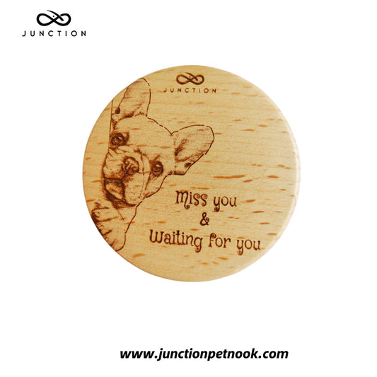 French Bulldog miss you-handmade-beechwood-pet-refrigerator-magnet-eco-friendly-note-holder-gift-for-pet-lovers