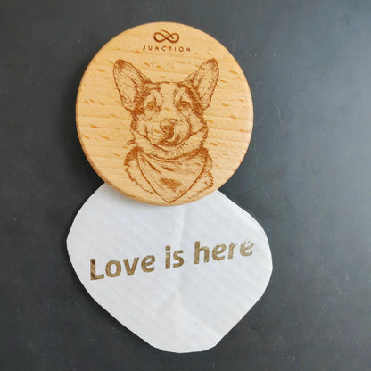 Hungry Corgi with Bandana Fridge Magnet