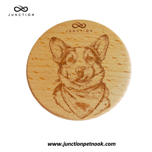 Hungry Corgi with Bandana Fridge Magnet