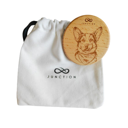 Hungry Corgi with Bandana Fridge Magnet