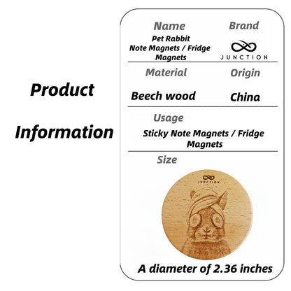 Easter Spa Bunny - Wooden Fridge Magnet
