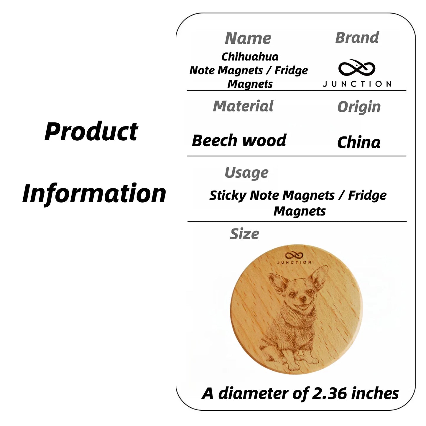 Cozy Sweater Chihuahua Fridge Magnet