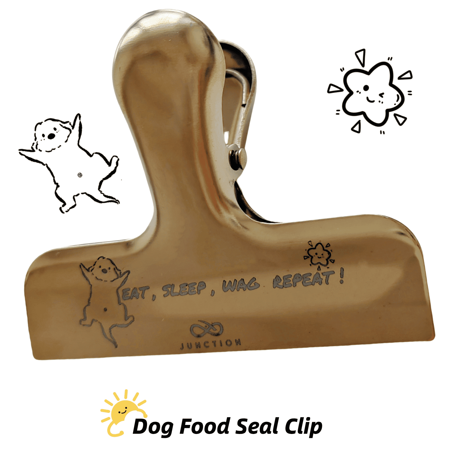 heavy duty dog food bag clip cute UK