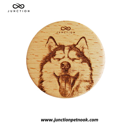 husky-happy-fridge-magnet-wooden-uk