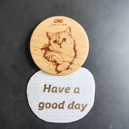 Lazy American Shorthair Lucky Fridge Magnet