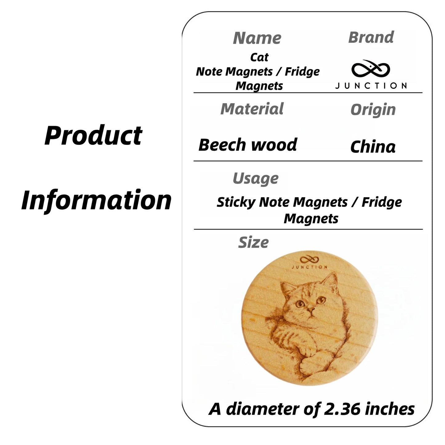 Lazy American Shorthair Lucky Fridge Magnet