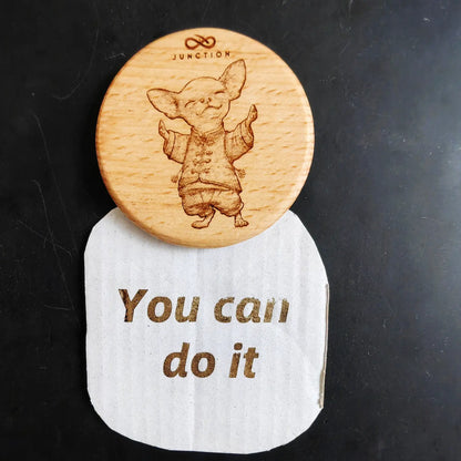 Meditating Chihuahua Fridge Magnet