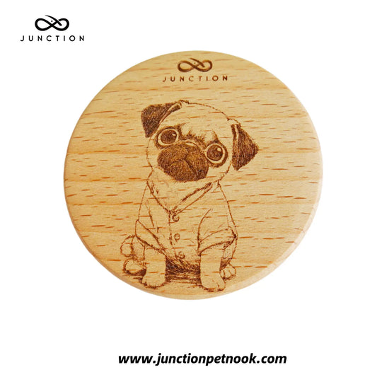 Pug in Pajamas Blank Stare Fridge Magnet