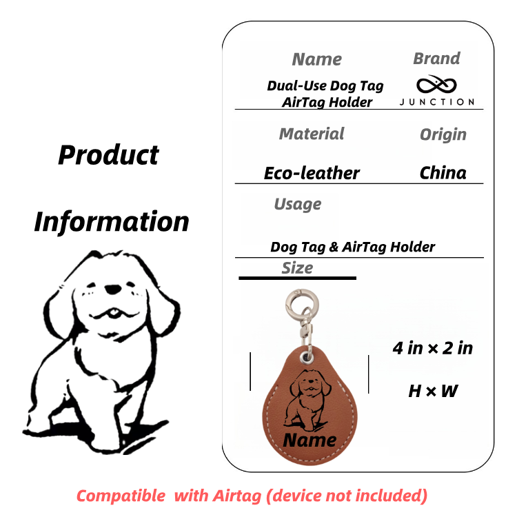 personalized dog airtag holder UK